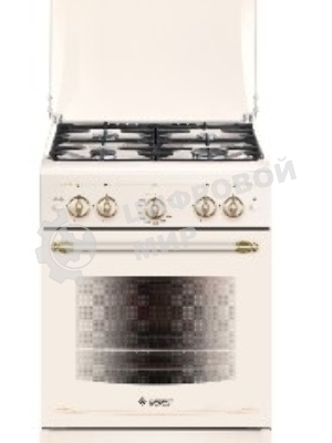 Плита газовая Gefest ПГ 5100-02 0186 бежевый, конфорок 4 шт, духовка 52 л, 50 см x 85 см x 58.5 см