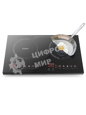 Электрическая плитка Kitfort KT-105 черный (настольная)