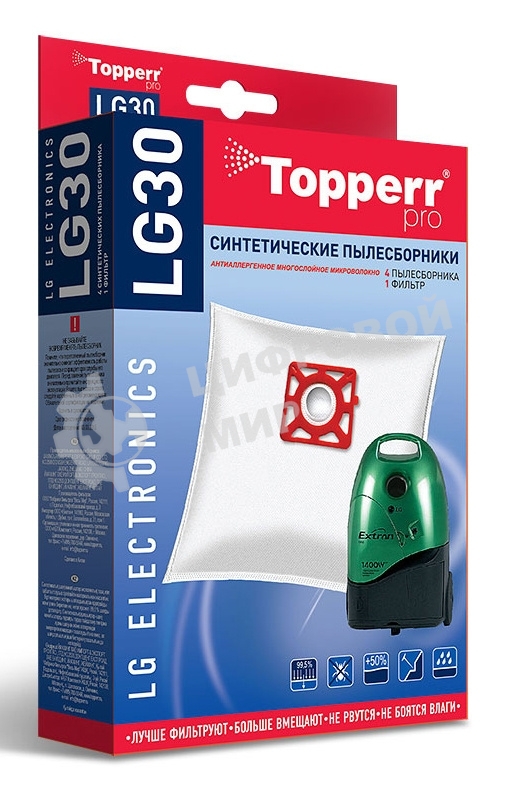 Фильтр (для пылесосов LG) Topperr 1408 LG30