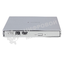Оптический привод внешний с интерфейсом USB 2.0 Gembird DVD-USB-02-SV пластик, серебро