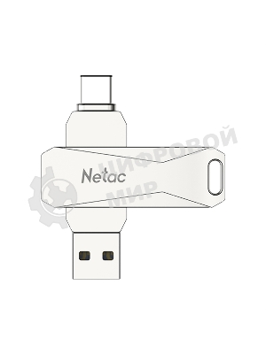 Флешка USB Netac U782C NT03U782C-032G-30PN dual USB 3.0+TypeC 32Gb, retail version