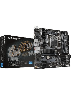 Материнская плата Gigabyte B760M DS3H DDR4, LGA 1700, Intel B760, 4xDDR4, 4xSATA, 2xM.2, 1xPCIe 4.0 x16, 2xPCIe x1, 1xHDMI, 1xDP, 1xVGA, 1x 2.5Gb LAN, 3xUSB-A 3.2 Gen 1, 1xUSB-C 3.2 Gen 2, 2xUSB-A 2.0, 3x3.5 мм, 7.1, mATX