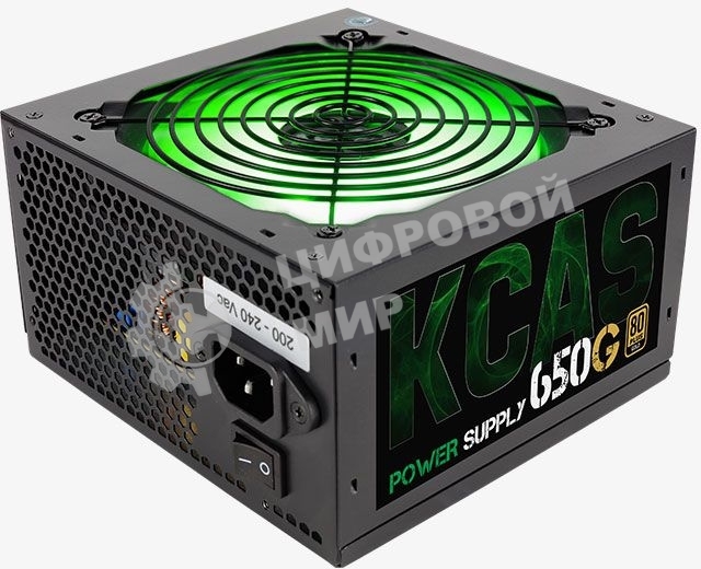 Блок питания Aerocool/Formula KCAS PLUS 650G, Gold 650Вт, 80 PLUS Gold, 120мм, черный