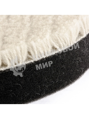 Насадка полировальная Matrix под липучку, 150 мм короткая плетеная шерстяная нить