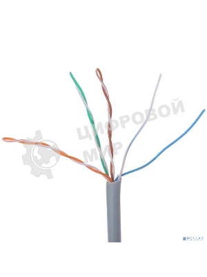 Кабель UTP PROconnect 4PR 24AWG, CU (медь), CAT5E, 100 МГц, PVC, серый, бухта 50 м