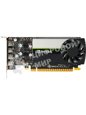 Видеокарта VGA PNY NVIDIA QUADRO T1000, 4 Gb GDDR6/128 bit, PCI Express 4.0 x16, 4x mDP, PG172