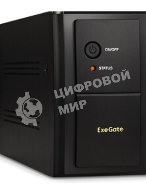 Источник бесперебойного питания ExeGate SpecialPro UNB-1200.LED.AVR.EURO.RJ 1200VA/750W, LED, AVR, 4 евророзетки, RJ45/11, черный