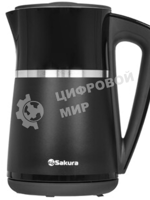 Чайник электрический Sakura SA-2185DBK Premium 1.7 л, дисплей, черный