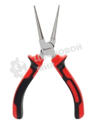 Круглогубцы Matrix 17355 NICKEL 160 мм, никелированные, двухкомпонентные рукоятки