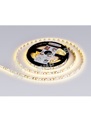 Светодиодная лента GS1101 2835 120Led/ 9.6W m/ 12V IP20 3000K/ 5000*8*1.2mm (2 конт.)
