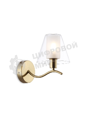Настенный светильник Ambrella light LH57095 BS/FR латунь/белый матовый E14 max 40W 230*140*200