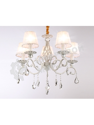 Светильник Ambrella light TR4547/5 WH/SL белый/серебро E14/5 max 40W D565*500