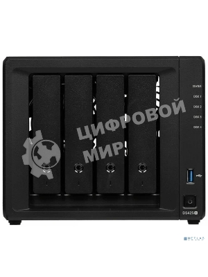 Сетевое хранилище Synology DiskStation DS425+ черный (Intel J4125/2Gb/4(3.5