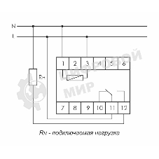 Реле времени PCR-513 (задержка вкл. 230В 8А 1перекл. IP20 монтаж на DIN-рейке) F&F EA02.001.003