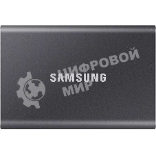 Внешний SSD Samsung T7, 2TB, USB 3.2 Gen 2 Type-C, R/W 1050/1000, титан