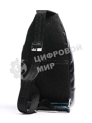 Рюкзак слинг Piquadro Blue Square CA4827B2/N черный натур.кожа