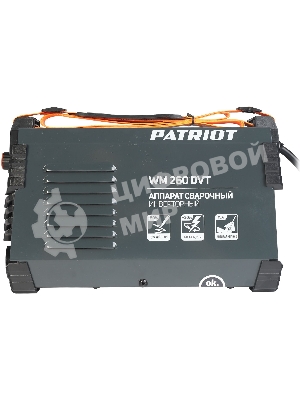 Сварочный аппарат Patriot WM260DVT инвертор MMA/TL/vrd 12.5кВт