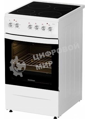 Плита электрическая Darina 1D5 EC 241 614 W белый/черный, конфорок 4 шт, духовка 50 л, 50 см x 85 см x 60 см