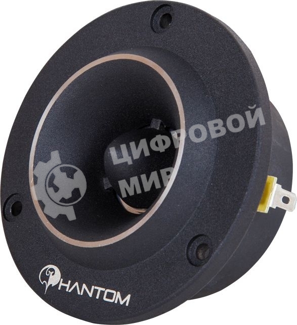 Колонки автомобильные Phantom MT30, 80Вт, 98дБ, 4Ом, 2.5 см, без решетки (1 дюйм) (ком.:2 кол.)