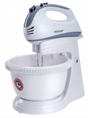 Миксер DELTA LUX DE-7901C белый с серым