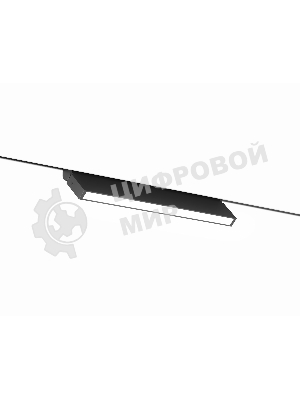 Трековый светильник GL2350 BK черный IP20 10W 3CCT 3000/4200/6400K 48V 200*10*73