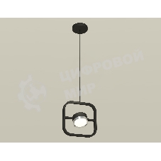 Светильник Ambrella light XB9119101 SBK/PSL черный песок/серебро полированное GX53 (C9119, N8118)