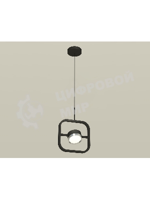 Светильник Ambrella light XB9119101 SBK/PSL черный песок/серебро полированное GX53 (C9119, N8118)