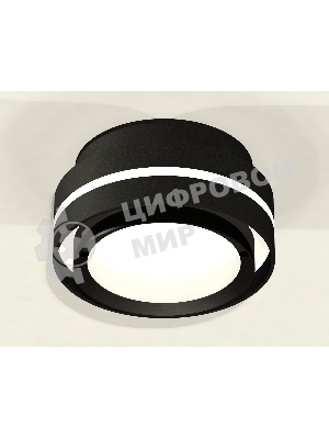 Светильник Ambrella Light XS8414001 SBK/PBK черный песок/черный полированный GX53 (C8414, N8113)