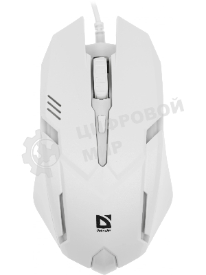 Комплект клавиатура+мышь Defender Motion C-977 проводной, USB, 1600 DPI, белый