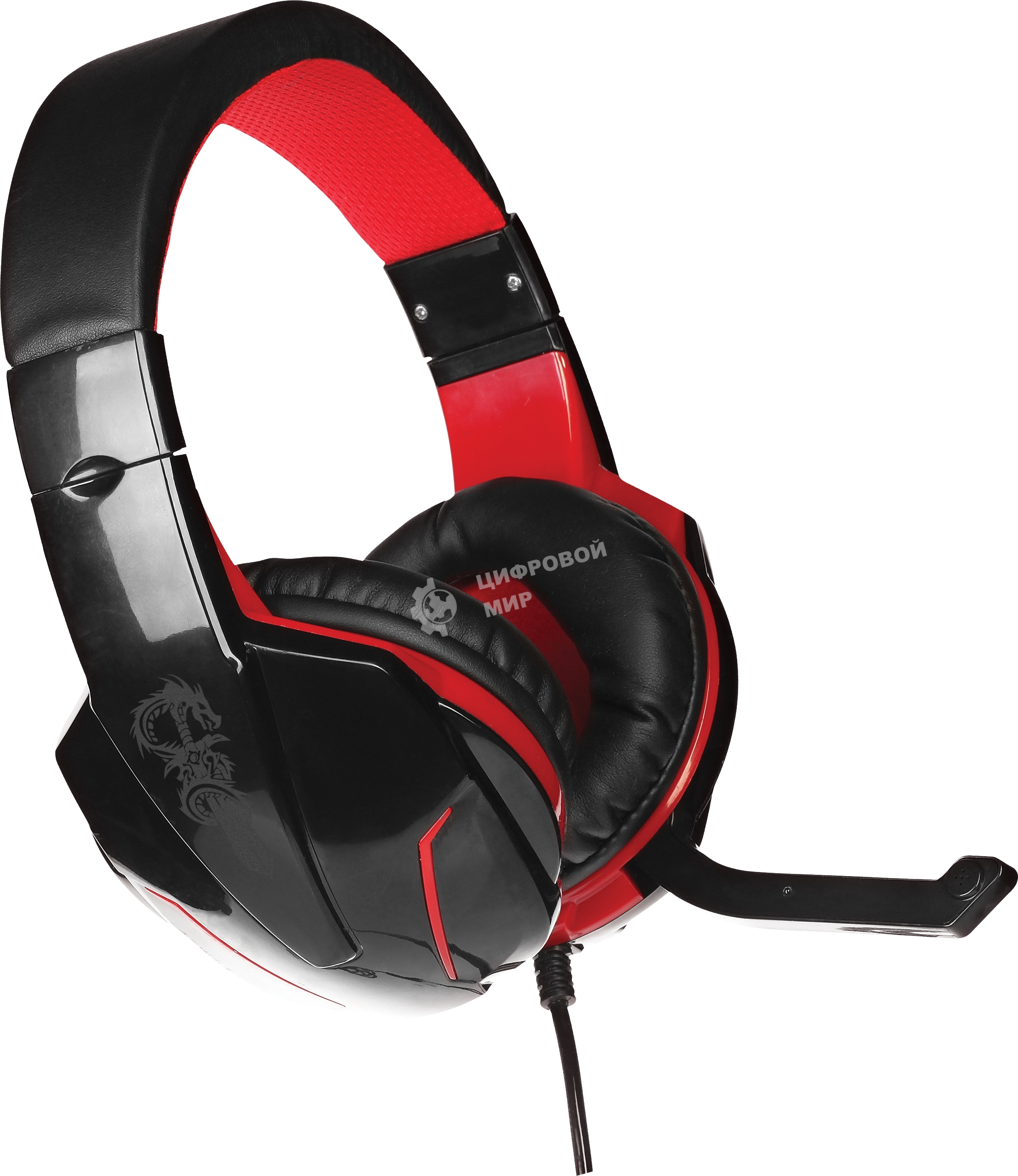 Гарнитура QUMO Dragon War Boinic чёрный, проводная, 3.5 мм