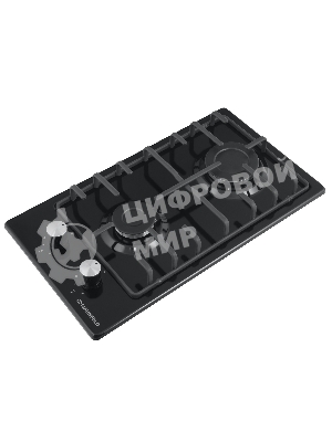 Газовая варочная панель Maunfeld EGHE.32.3EB/G, 2 конфорки, эмалированная сталь, черный