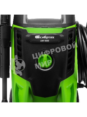 Мойка высокого давления Сибртех АМ-1800, 1800 Вт, 140 бар, 350 л/ч, колесная