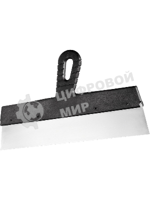 Шпатель фасадный Сибртех из нержавеющей стали, 350 мм, пластмассовая рукоятка