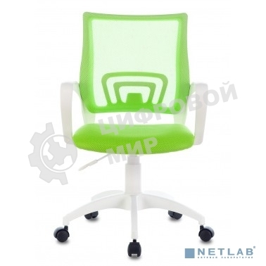 Кресло компьютерное Бюрократ CH-W695NLT TW-03A TW-18 салатовый, крестовина пластик, пластик белый