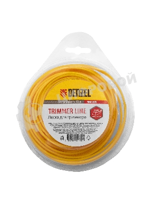 Леска для триммера Denzel квадратная, 2.0мм х 15м, блистер