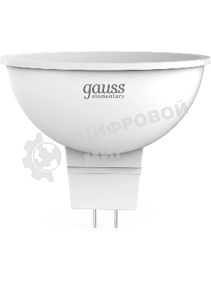 Лампа светодиодная Gauss Elementary 13511 11Вт цок.:GU5.3 софит 180B св.свеч.бел.теп. MR16 (упак.:10шт)