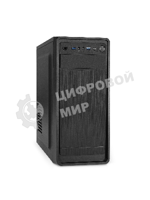 Компьютерный корпус Miditower ExeGate XP-332UC-UNS500 (ATX, БП UNS500 с вент. 12см, 2хUSB 3.0/1хTypeC, аудио, черный)