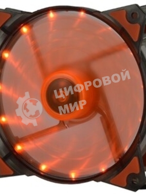 Вентилятор для корпуса Crown CMCF-12025S-1223 черный/оранжевый, 120 мм, 1650 об/мин, 28 дБ, 3 pin