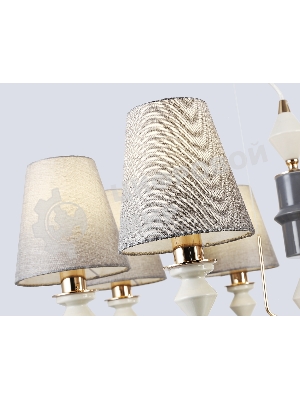Люстра Ambrella light LH75403/8 GD/GR золото/серый E14*8 max 40W D815*1260