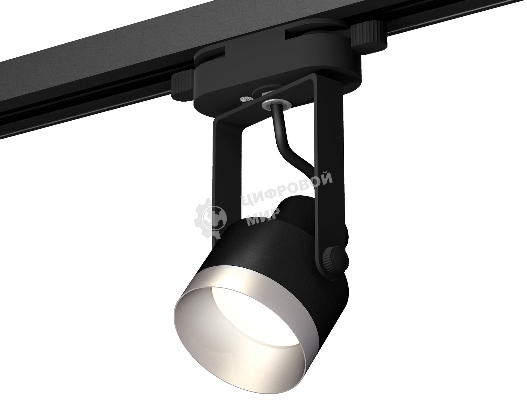 Светильник Ambrella light XT6602043 PBK/MCH черный полированный/хром матовый MR16 GU10 (C6602, N6133)