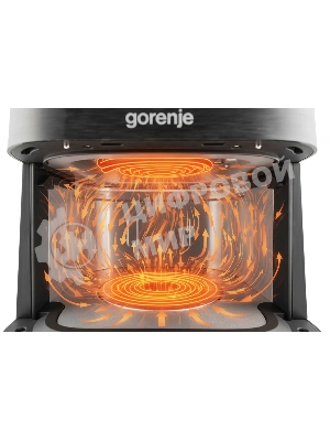 Аэрогриль Gorenje AF1800DHB черный, 1800 Вт, 6.3 л, сенсор, 8 программ