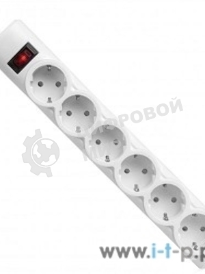 Сетевой фильтр Defender DFS 153 3 м, белый, 6 розеток