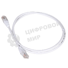 Патч-корд TWT UTP кат.5e, с заливными колпачками, 0.15 м, белый