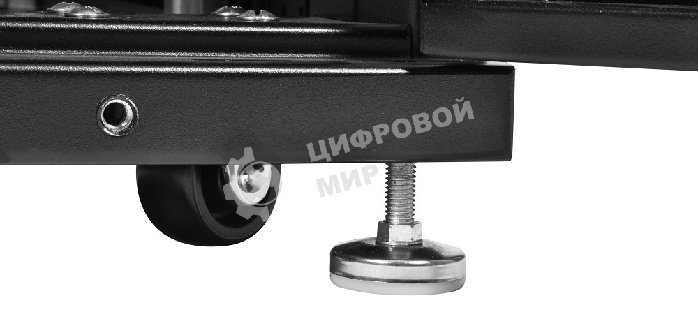 Шкаф серв. ПРОФ нап. 42U (600x1000) дверь перфорированная 2 шт., цвет черный, в сборе (ШТК-СП-42.6.10-44АА-9005) (1 коробка)