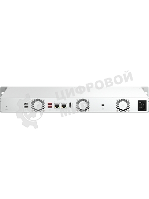 Сетевое хранилище SMB QNAP TS-464eU-8G NAS 4 HDD trays, rackmount 1U, 1 PSU. 4-core Intel Celeron N5105/N5095 2.0-2.9 GHz, 8 Gb RAM, 2x2.5GbE, 2xUSB 3.2 Gen 2 (10Gbps), 2xUSB 2.0, 1xHDMI, 2xM.2 PCIe Gen 3 x1 slots, W/o rail kit RAIL-B02