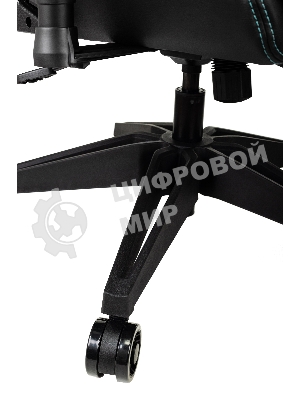 Кресло Knight Outrid Smile черный, экокожа, 120 кг, механизм качания