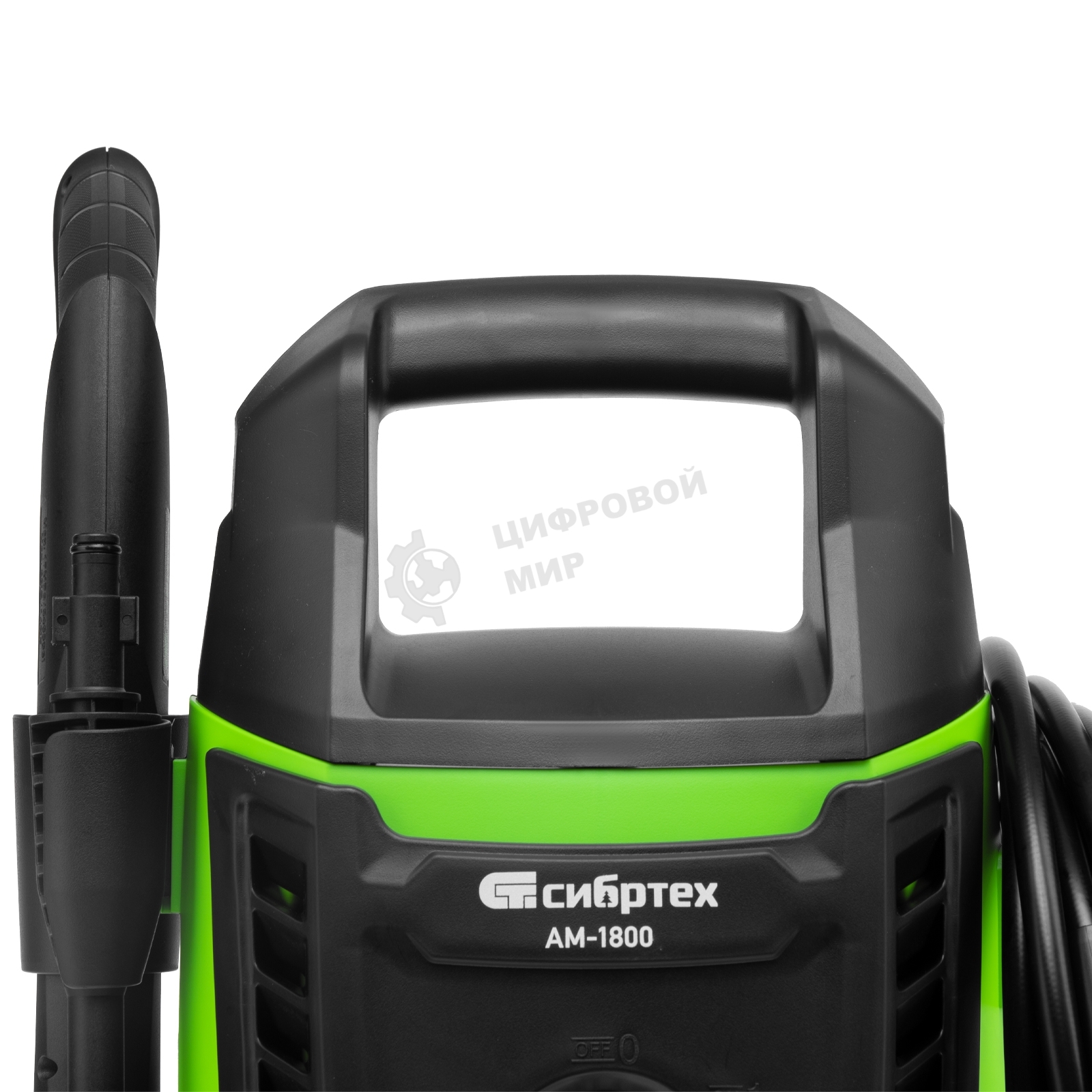 Моечная машина высокого давления Сибртех АМ-1800, 1800 Вт, 140 бар, 350 л/ч, колесная