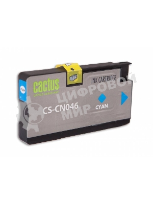 Картридж струйный Cactus CS-CN046 №951 голубой (26 мл) для HP OfficeJet 251dw Pro, 276dw Pro, 8100 Pro, 8100e, 8600 Pro (N911a), 8600 Pro Plus (N911g), 8610 Pro (A7F64A), 8615 Pro, 8616 Pro, 8620 Pro