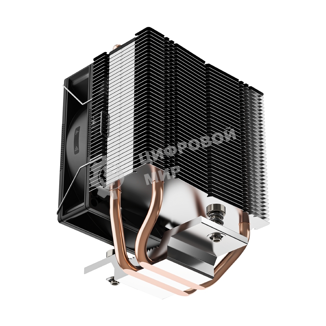 Кулер для процессора PCCooler R200 S115X/1200/1700/AM4/AM5 (TDP 110W, 90мм Non LED Fan, 2 тепловые трубки 6мм, 2200RPM, 28,3dBa)