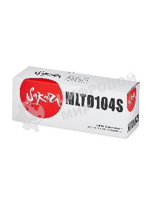 Комплект MLTD104S Sakura из 2х картриджей для Samsung, черный, 1500 к.